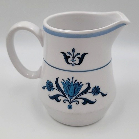Noritake Blue Haven Creamer Pitcher Progression 9004 Floral 1966-1979 Japan - Picture 1 of 7